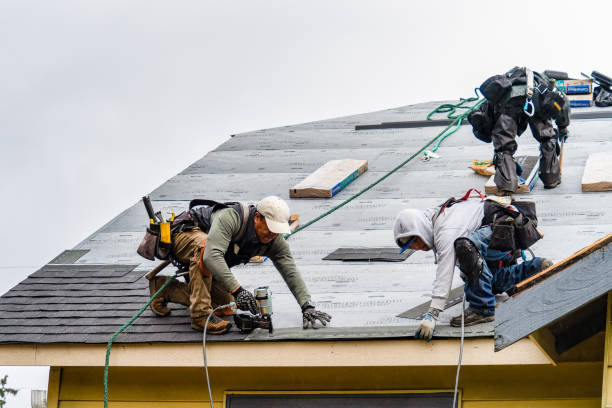 Professional Gutter Installation technician working in Gulf Shores, AL